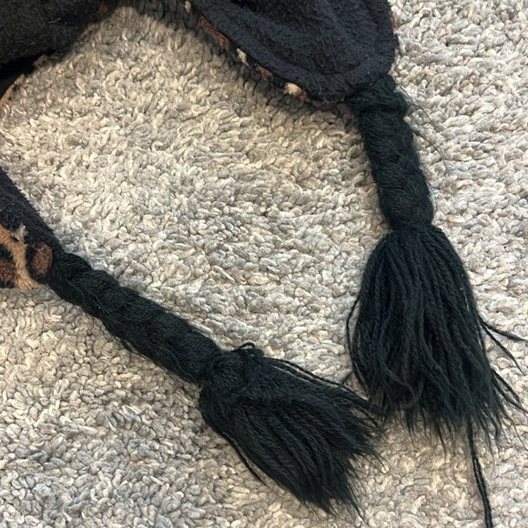 Leopard Print Fleece Hat for Girls - Picture 8 of 10